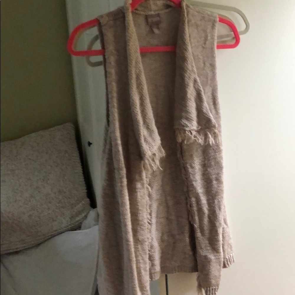 Chico’s open sweater vest